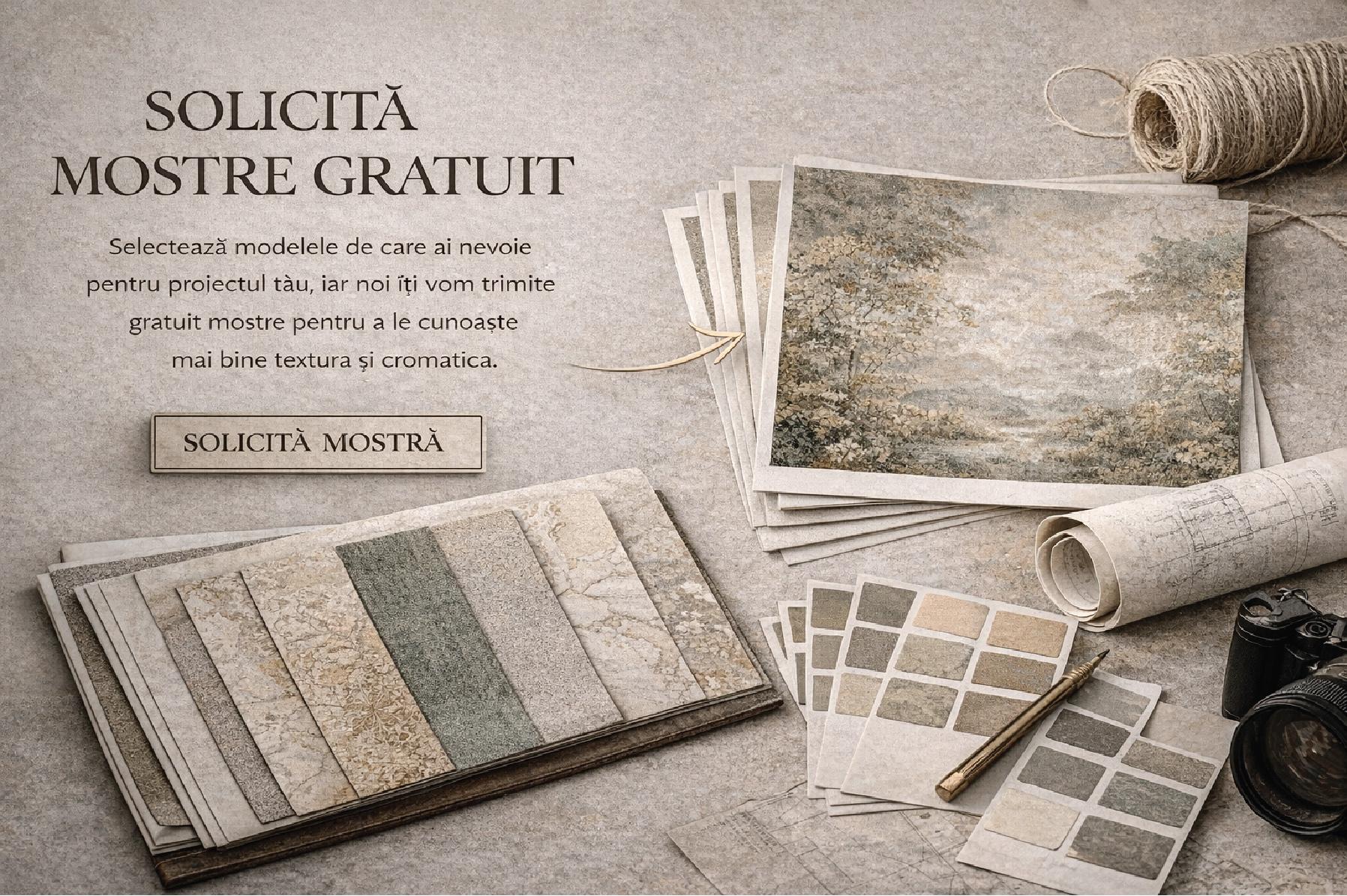 SOLICITĂ MOSTRE GRATUIT