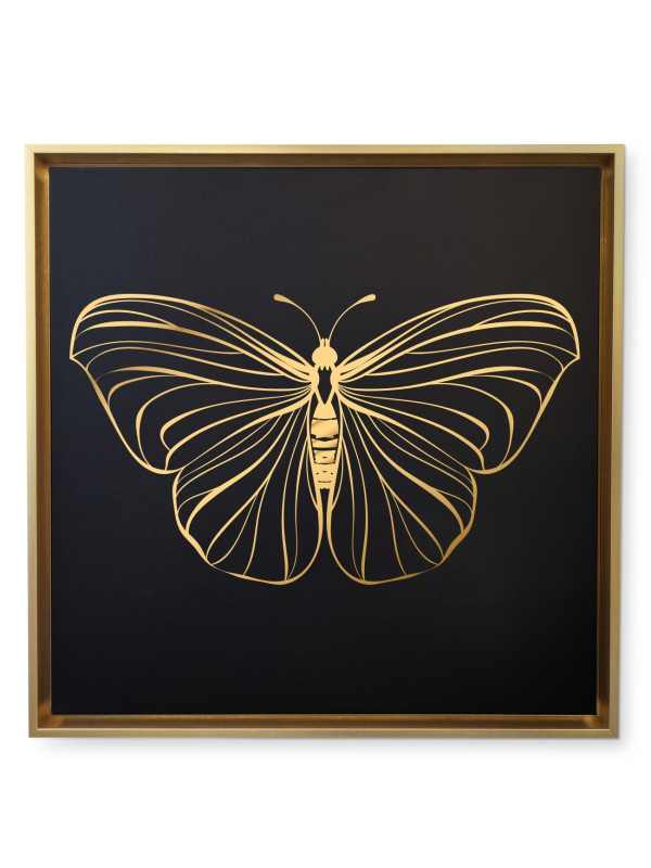 Canvas Papillon 10 - Gold