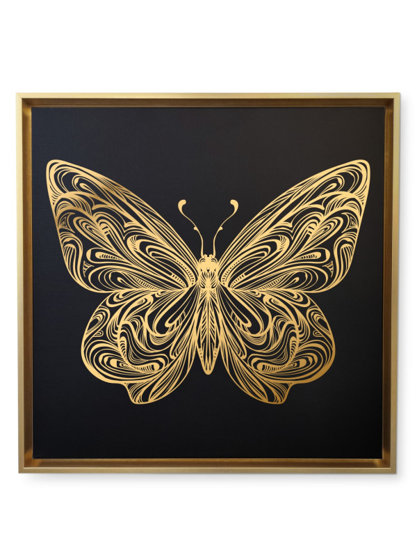 Canvas Papillon 11- Gold