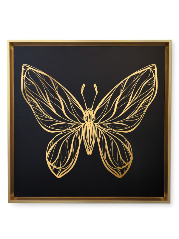 Canvas Papillon 13- Gold