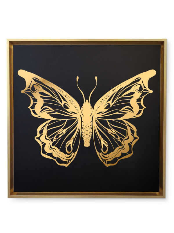 Canvas Papillon 2 - Gold