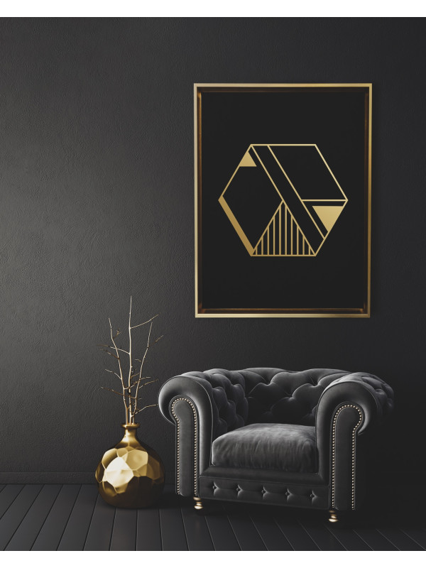 Art Deco 8 Gold