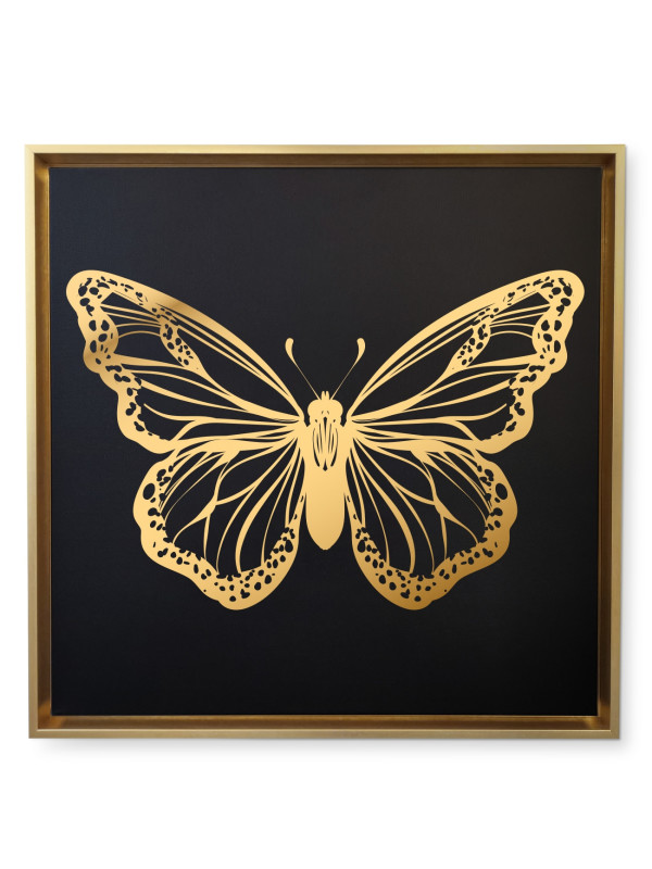 Canvas Papillon 9 - Gold