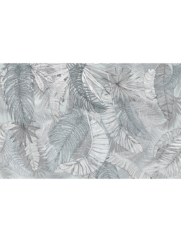 Blue Palm Leaves 