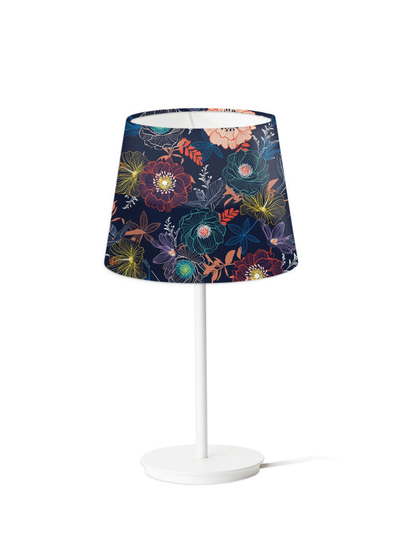 BLUE FLOWER LAMP 