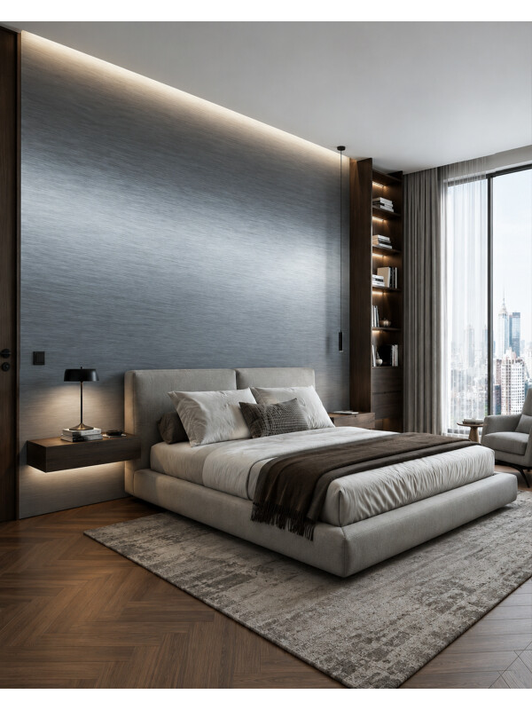 Tapet Crescent Metal Vizualizare 2
