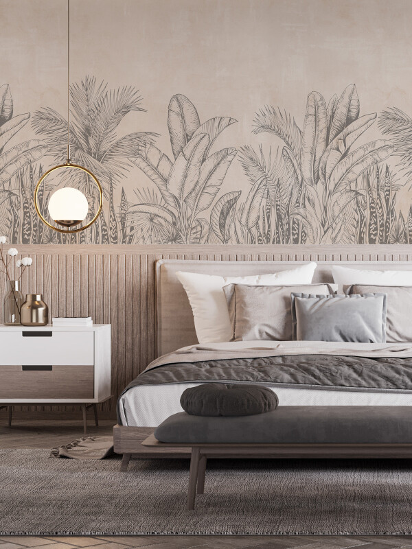 Tapet Tropical Sketch 2