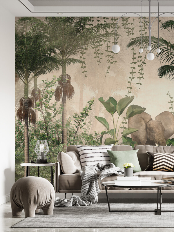 Tapet Tropical Fauna & Flora 1