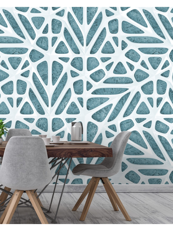 Lattice Tiles Sky blue