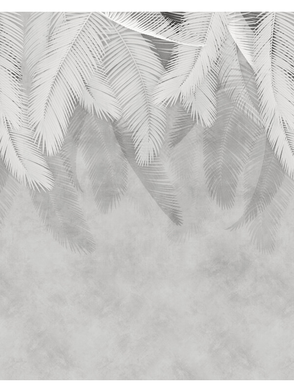 Stylish Leaves Grey