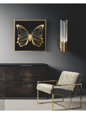 Canvas Papillon 1 - Gold