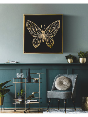 Canvas Papillon 13- Gold