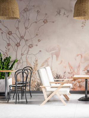 Tapet Flamingo Chat 1