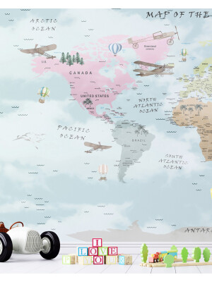 World Map Colorful