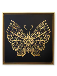Canvas Papillon 12- Gold