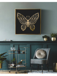 Canvas Papillon 13- Gold