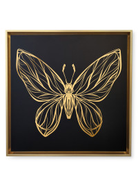 Canvas Papillon 13- Gold
