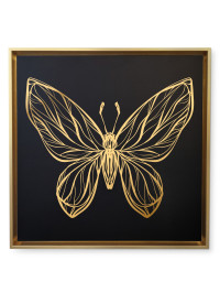 Canvas Papillon 13- Gold