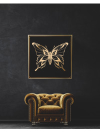 Canvas Papillon 14- Gold