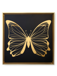 Canvas Papillon 1 - Gold