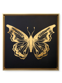 Canvas Papillon 2 - Gold