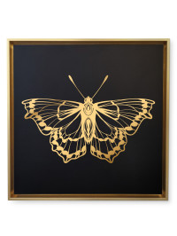 Canvas Papillon 6 - Gold