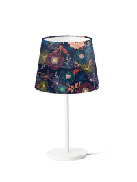 BLUE FLOWER LAMP 
