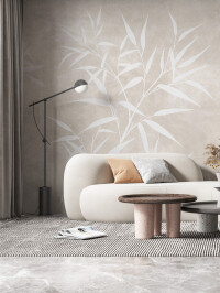 Tapet Reed Bamboo Leaves 2