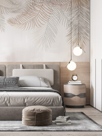 Tapet Tropical Leaves Beige 2