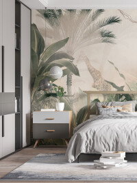 Tapet Giraffe Gathering 1