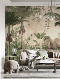 Tapet Tropical Fauna & Flora 1